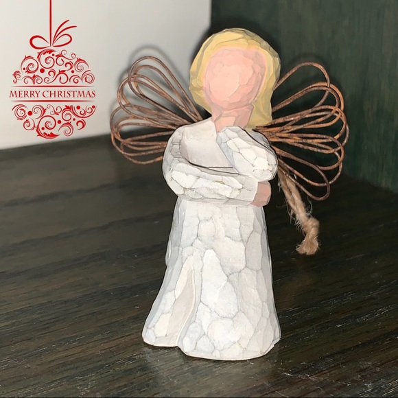 Vintage Willow Tree Angel of Patience Ornament